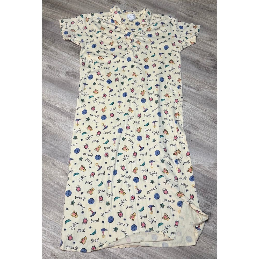 Vintage Preview Collection Lingerie long sleep gown size small 100% cotton